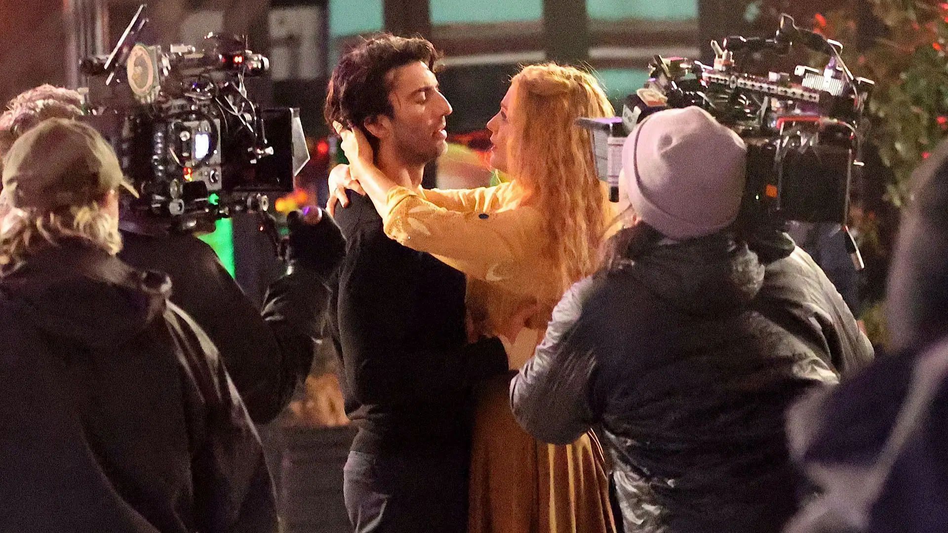 Blake Lively and Justin Baldoni in Jersey City - January 12, 2024 (Image via Getty)